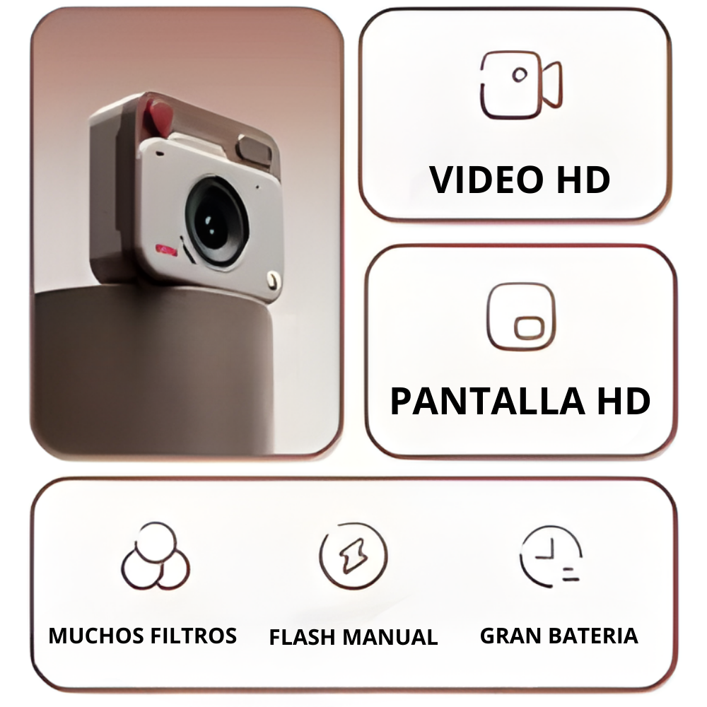 MINI CAMARA RETRO 48MP